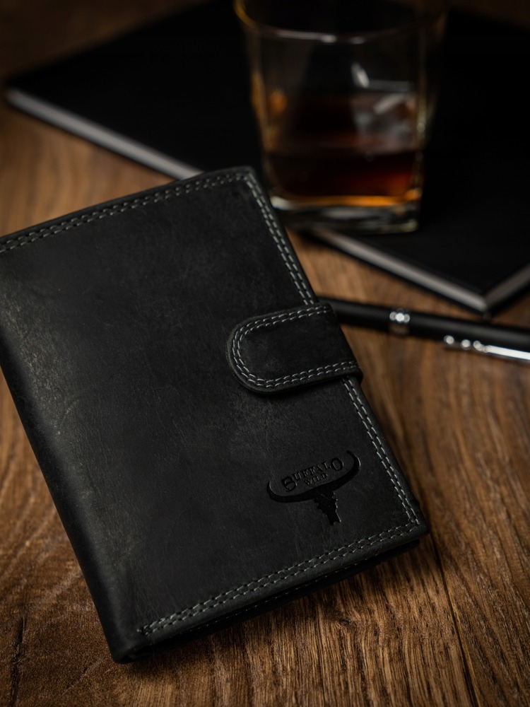 Гаманець чоловічий Buffalo Wild N4L-B-MHU BLACK Гаманець чоловічий Buffalo Wild N4L-B-MHU BLACK